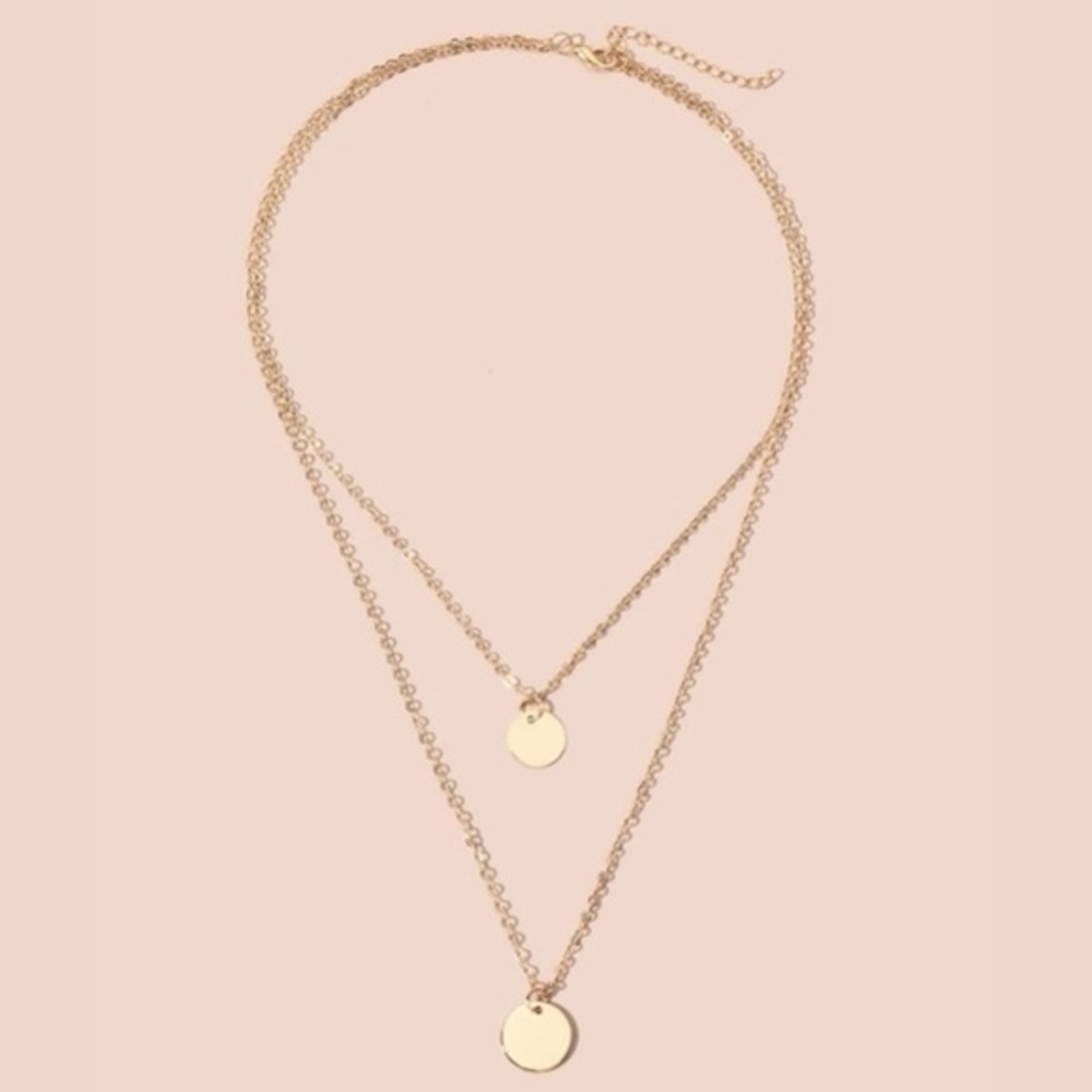 3/$30 💛 Disc Layered Necklace